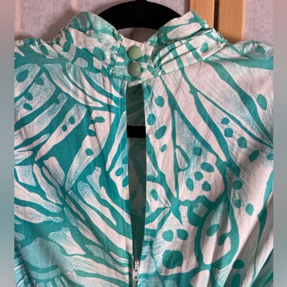 GUC Vintage 1980s does 1940s Style Size 9/10 Peplum Waist Dress 100% Cotton - Picture 5 of 12